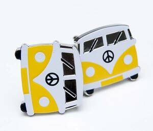 ★カフスボタン ONYX ART LONDON CK713 Camper Van Cufflinks 顔の表情が可愛いです・・&#9836;～