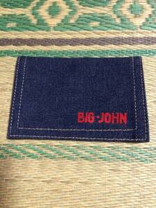 BIG-JOHN ビッグジョン デニム サイフ 財布 ウォレット 新品未使用 非売品 サンプル 販促 希少レア ビンテージ 送料無料