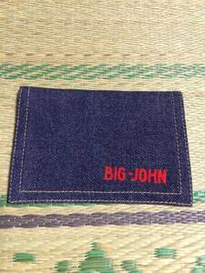 BIG-JOHN ビッグジョン 財布 サイフ ウォレット 新品未使用 ビンテージ 当時 デニム 非売品 サンプル 販促 希少レア 送料無料