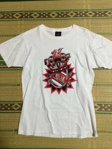 Tシャツ 半袖 M USA製 米国 白 ホワイト 古着 ブランド画像参照 希少レア ローライダー系？