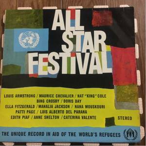 IN AID OF THE WORLD`S REFUGEES国際難民救済レコード/ALL STAR FESTIVALオールスター・フェスティバル ペラジャケ