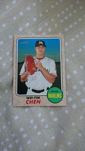 2017 Topps Heritage チェンウェイン Wei-Yin Chen マイアミマーリンズ