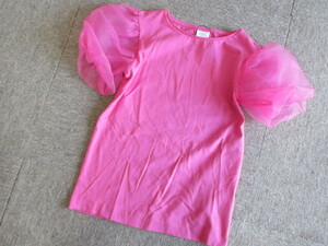 * new goods ZARA Zara soft Bubble sleeve T-shirt 140*P