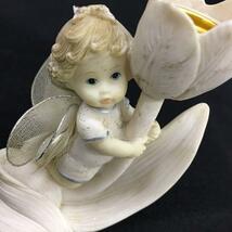 妖精 フェアリー ビンテージ 置物 彫刻 インテリア オブジェ 2人セット_画像2