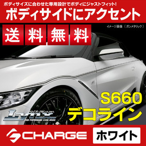 送料無料 S660[JW5]ホンダ デコライン [ホワイト] Lynx リンクス DECO-S660-WH