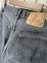 【即決】90s Levi's 501 リーバイス ブラック デニム パンツ levis 先染め usa アメリカ製 古着 30×34_画像5