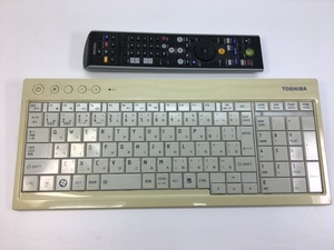 TOSHIBA KM60G ワイヤレスキーボード リモコン セット 通電OK　＆　レシーバー無