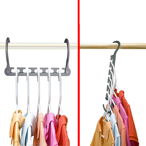  new commodity plastic closet. storage space-saving hanger hook durability strong powerful plastic adjustment integer .