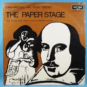 ■ARGO英国盤!★EWAN MACCOLL&PEGGY SEEGER/PAPER★オリジ名盤■