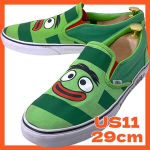 [ быстрое решение ] VANS 29cm Van zUS11 мужской туфли без застежки Yo Gabba Gabba! TB5B спортивные туфли зеленый America USA версия парусина 