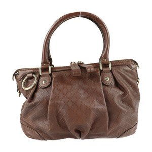 GUCCI Gucci Sookie Diamante 247902 Handbag Leather Brown Gold Metal Fittings 2WAY Shoulder Bag [Genuine Guarantee], ladies' bag, Handbag, others