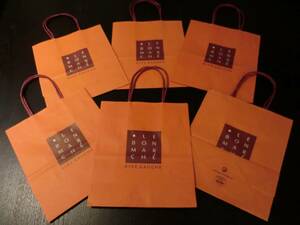 Le Bon March ル ボンマルシェ パリ 紙袋 バッグ 袋 6枚 セット 世界最古 老舗 高級デパート フランス アンティーク ヨーロッパ 希少 美品