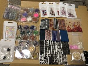 ネイルパーツ セット まとめ売り ネイルホイル ハート ホログラム ラメ