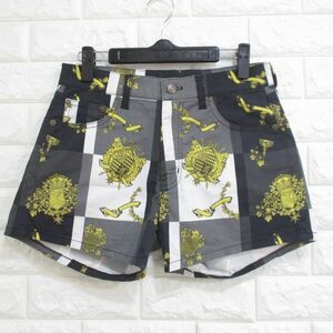 [X-girl] X-girl * stretch material!/ total pattern short pants shorts *2