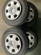 YS)中古スチール・スタッドレス トヨタ純正ハイエース 15×6J+35 139.7/6H ブリヂストン ブリザックVL1 195/80R15 107/105L 4本_画像1