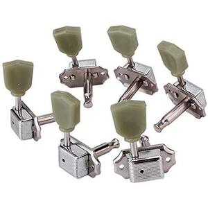 Yibuy 3L3R Tuning Pegs Machine Heads 弦セット Green Button