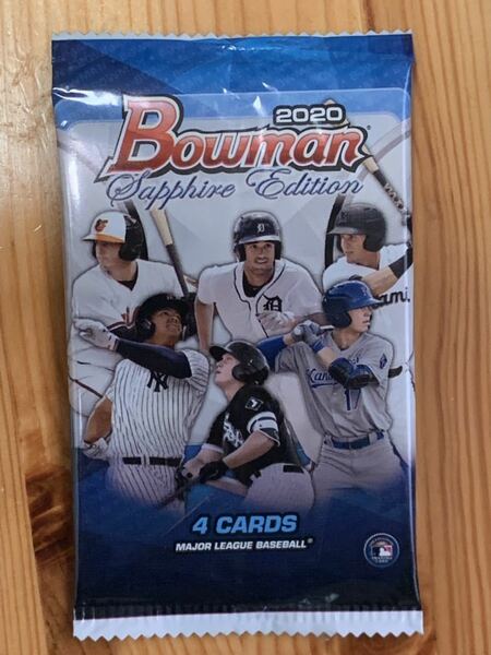 【未開封】topps Bowman sapphire 2020 1パック 新品 オンライン限定 Bobby Witt Jason Dominguez 1st Jeremy Pea Anthony Volpe ボルペ