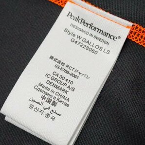北欧スウェーデンPeak Performance ストレッチ 抗菌・防臭 ドライ長袖Tシャツ 海外レディースS 日本M相当の画像4