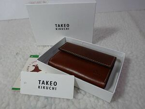 【新品/本物】TAKEO KIKUCHI（タケオキクチ）小銭入れ/キャメル ￥9,900-☆★☆