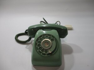 【送料無料】【動作確認済】600-A2 昭和レトロ ディスプレイ 喫茶店 黒電話 緑電話 ダイヤル ダイヤル式電話 電話機 日本電信電話公社②