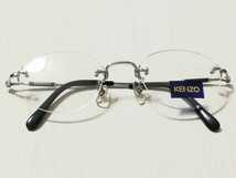 新品　KENZO　ケンゾー　ブランド　眼鏡　メガネ　上品　高級感　ツーポイント　ボストン_画像3