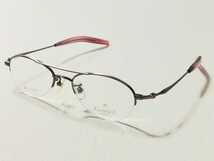 新品　Rimrock リムロック　日本製　ツーブリッジ　メガネ　眼鏡　高級感　上品　チタン　ピンク_画像4