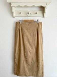 LOUNIE ストレッチ タイトロングスカート 40 M ベージュ 日本製 ルーニィ
