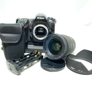 【完動美品】Nikon D300 SIGMA ZOOM 24-70mm F2.8 EX DG MACRO ニコン デジタル一眼レフカメラ MB-D10 付属 マクロレンズ 人気機種 C2051