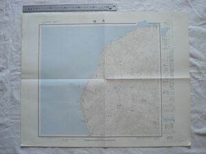 【古地図 昭和30年代 北海道】『雄冬』五万分一地形図留萌10号 昭和36年発行 国土地理院【50000分の1 別苅 増毛山道 雄冬山道 浜益御殿】