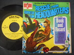 A3852【EP】 Book and Record／G.I. JOE- The Rescue From Adventure Team Headquarters／PETER PAN Records／US盤