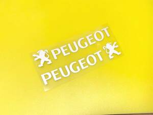 ☆新着 　PEUGEOT　白系　ステッカー