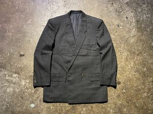 HOMME COMME des GARCONS 〜 80s ダブルブレスト ウール ジャケット オム コムデギャルソン デカオム 1980s ヘリンボーン HS-05011 S