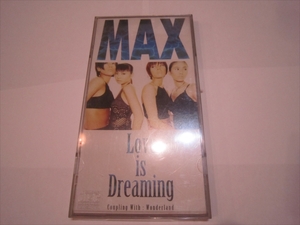 まとめ買い推奨　8ｃｍCDS MAX / Love is Dreaming 短冊シングルCD