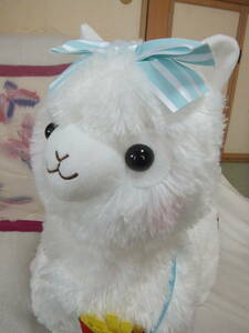  spring ...* alpaca so* mass production type ...* large soft toy * ribbon . attaching digit alpaca * long-term keeping goods 