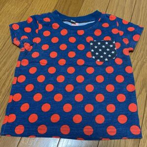 半袖Tシャツ トップス ドット Tシャツ サイズ80
