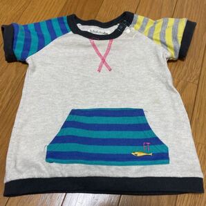 半袖Tシャツ サイズ80 ポケット付き ボーダー tシャツ