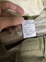 O-852 EDWIN TROUSERS エドウィン カラーパンツ S オリーブ タック KHAKIS_画像6