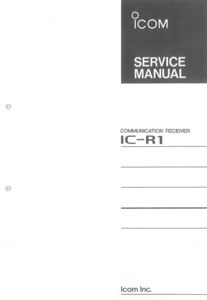 BCL*beli card *TRT* Turkey. voice + extra *ICOM* Icom * communication receiver *IC-R1 color service manual attaching 