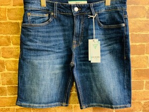 * inscription 30/ new goods!LA departure. Guess.GUESS. stretch material Vintage processing Denim short pants. regular price Y8690. shorts. west coastal area Surf American Casual style 