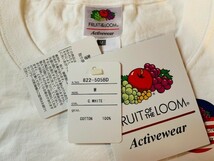 ★表記M/新品！バンダナ柄.フルーツオブザルーム.FRUIT OF THE LOOM.白黄.ペイズリー柄プリントTシャツ.f&e.90年代ヴィンテージスタイル/Y_画像10