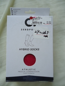  free shipping unused * ZEROPOINT Zero Point compression Inte ns socks socks pink 24~26.5cm *