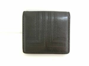 ●A-734● LANVIN COLLECTION/ランバンコレクション　コインケース　レザー　ブラック　中古