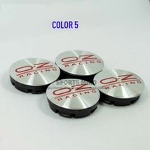 【送料140円】【チェック 赤 レッド】 OZレーシング ホイールセンターキャップ 56mm ハブキャップ O.Z Racing 4個セット 新品_画像7