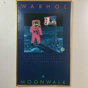 【ポスター】アンディ・ウォーホル「MOONWALK」20TH ANNIVERSARY OF FIRST LUNAR LANDING 月面着陸20周年記念ポスター　Andy Warhol