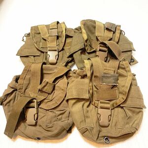 米軍放出品 アメリカ海兵隊　キャンティーンポーチ　4つ　中古　USMC