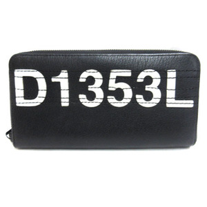 ディーゼル DIESEL X06655PR013 長財布 ロング ウォレット ラウンドファスナー レザー ブラック メンズ