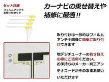 メール便 ホンダ ギャザズナビ VXH-112VS 高感度 L型 フィルムアンテナ R 4枚 感度UP 補修用エレメント_画像2