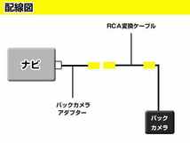 リアカメラ＆変換ケーブルセット トヨタ NSZT-W61G 2011年モデル 角型バックカメラ 高解像度CMDレンズ搭載 RCH001T_画像4