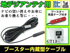 メール便 三菱 NR-HZ750CDDT-2 2008年モデル フィルムアンテナ用ケーブル 1個 ブースター内蔵 GT13 フロントガラス交換 カーナビのせかえ