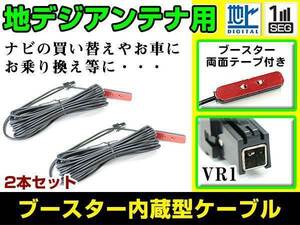 メール便 イクリプス AVN-ZX03i 2013年モデル フィルムアンテナ用ケーブル 2個 ブースター内蔵 VR1 フロントガラス交換 カーナビのせかえ